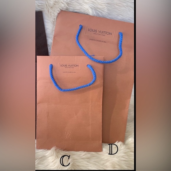 2 Authentic Louis Vuitton Paper Gift Bags Bundle - Picture 1 of 9